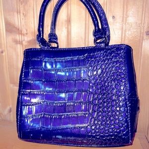Euphoria Purple Alligator Skin Bag